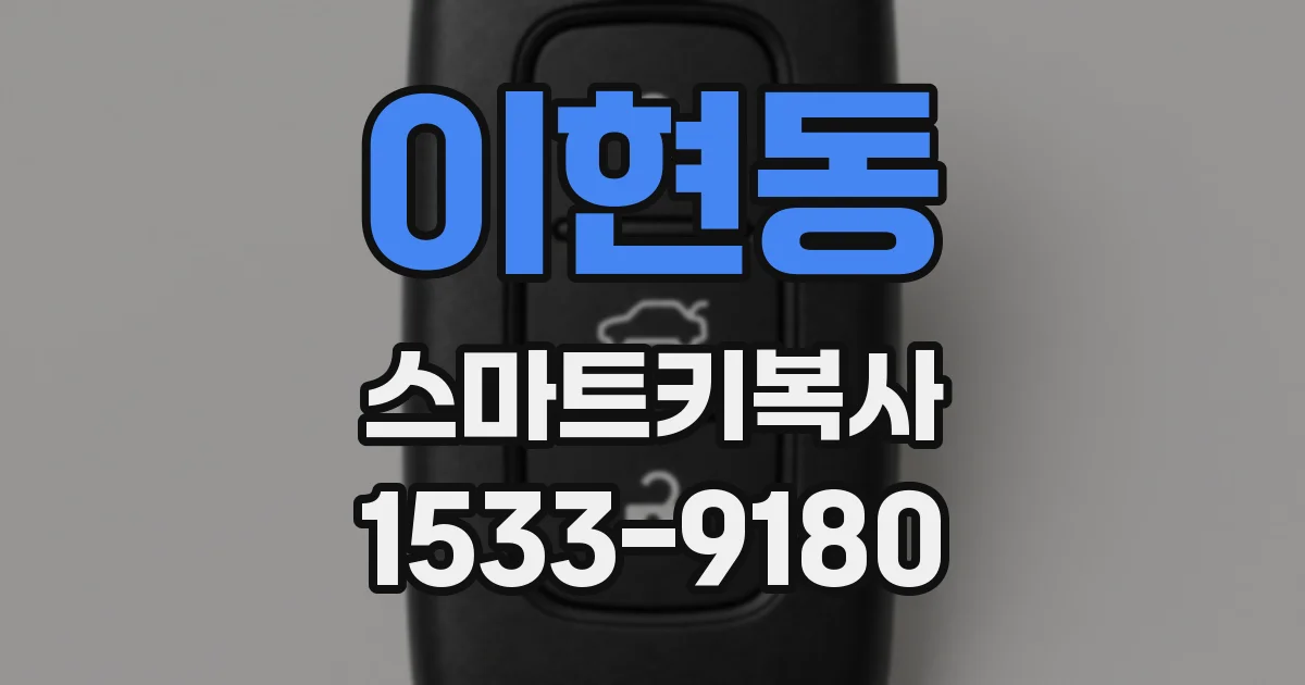 이현동 스마트키복사