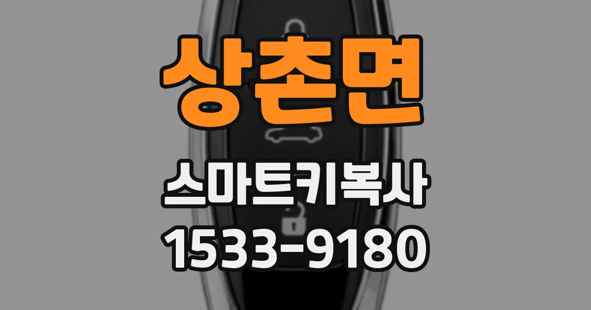 상촌면 스마트키복사