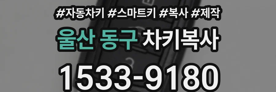 울산 동구 차키복사