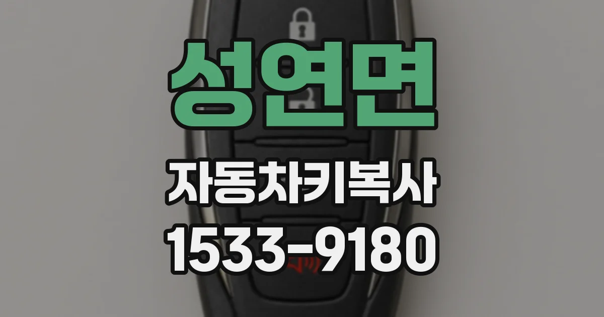 성연면 자동차키복사