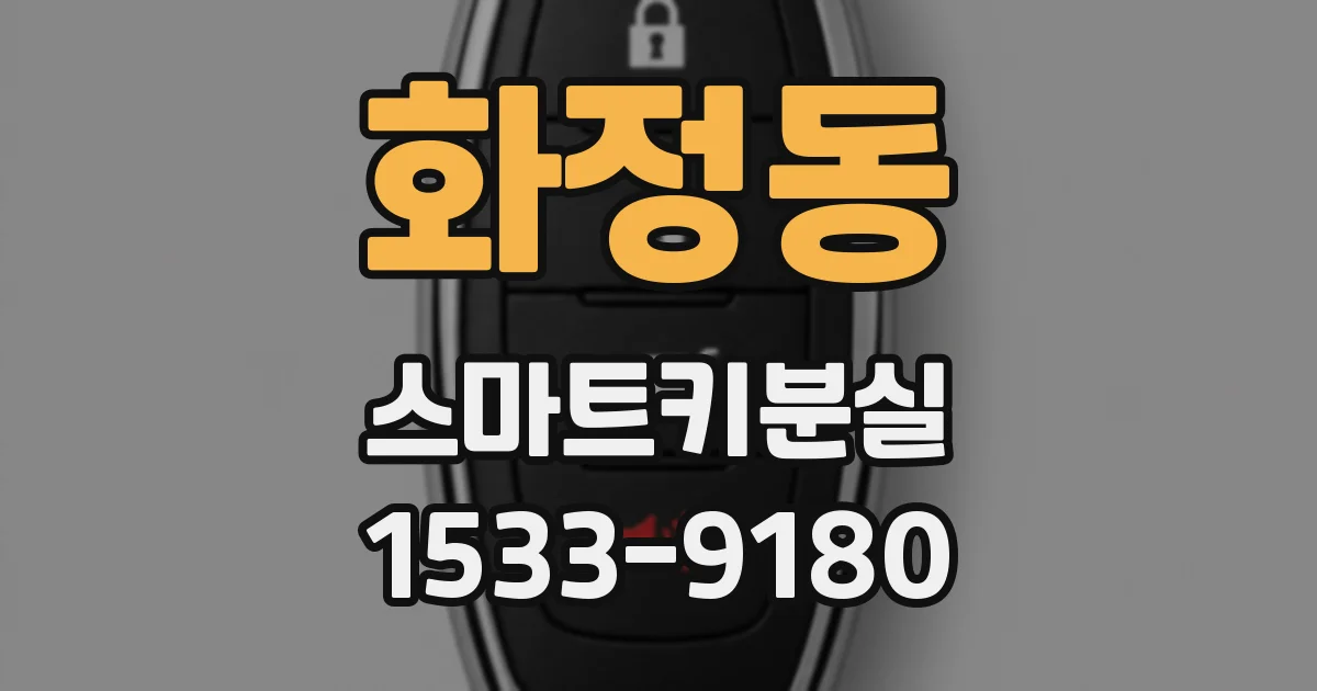 화정동 스마트키분실