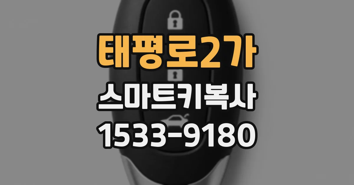 태평로2가 스마트키복사