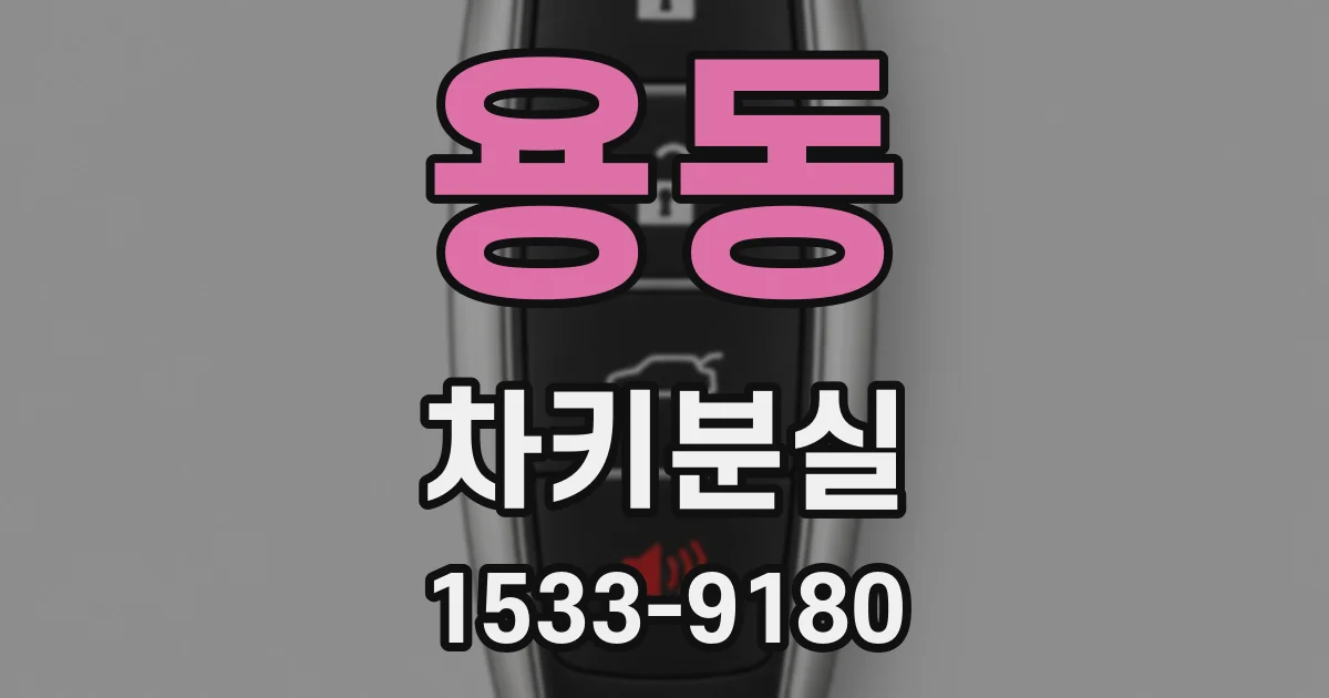 용동 차키분실