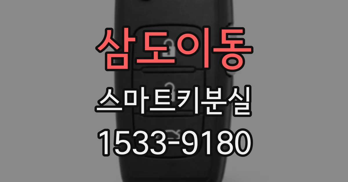 삼도이동 스마트키분실