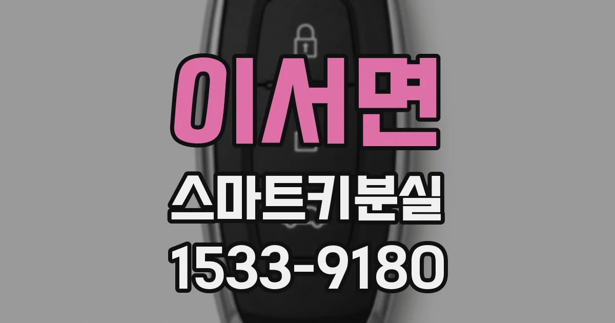 이서면 스마트키분실