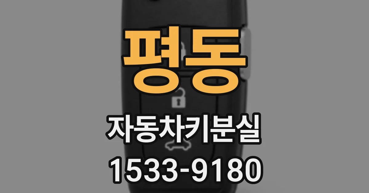 평동 자동차키분실