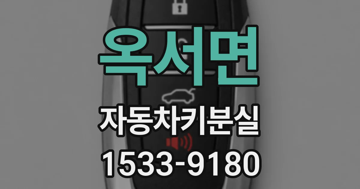 옥서면 자동차키분실
