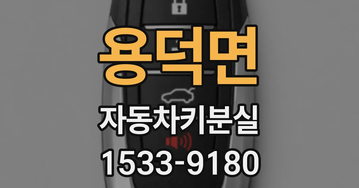 용덕면 자동차키분실