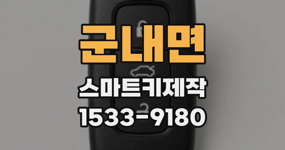 군내면 스마트키제작