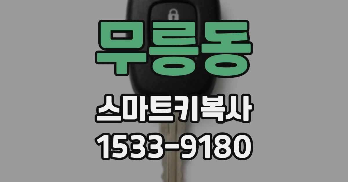 무릉동 스마트키복사