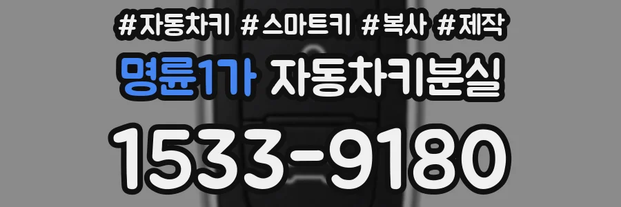 명륜1가 자동차키분실