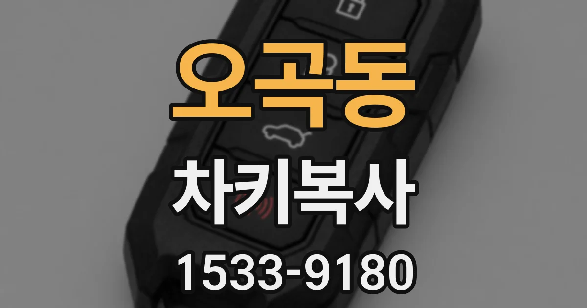 오곡동 차키복사