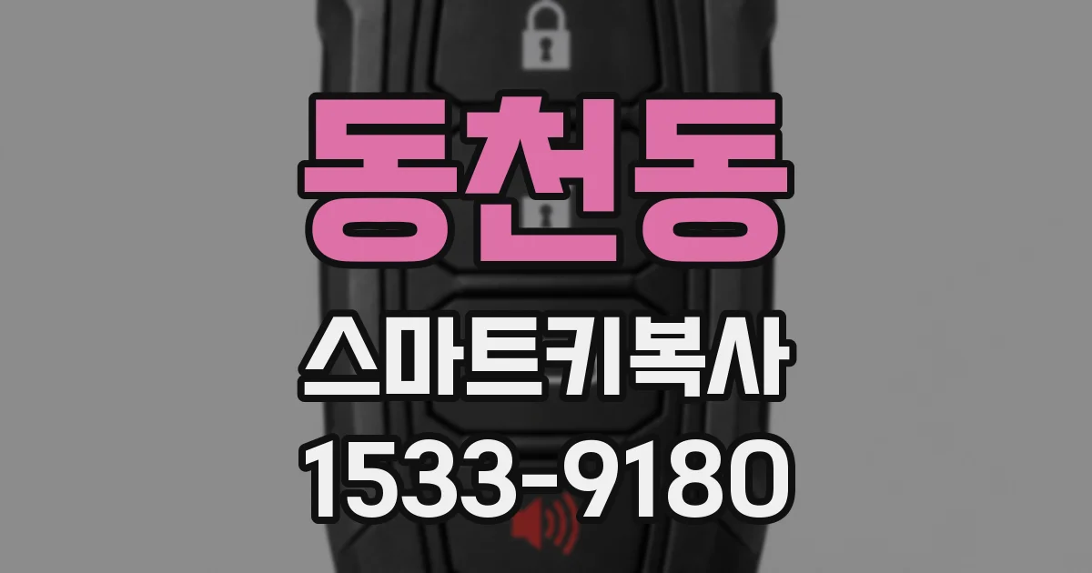 동천동 스마트키복사