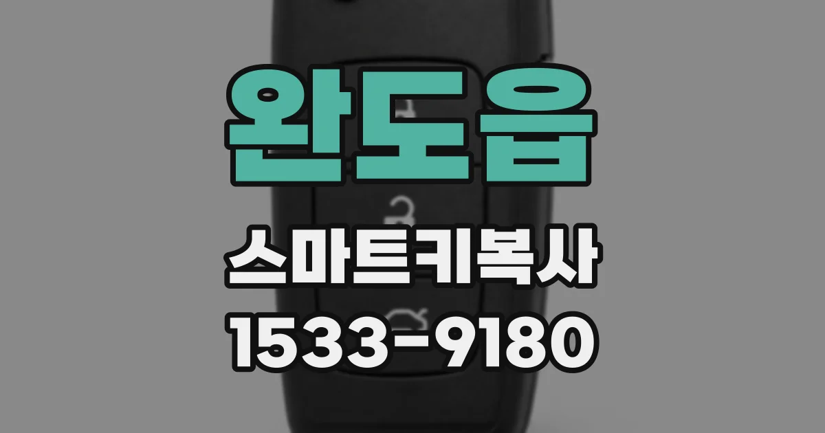 완도읍 스마트키복사