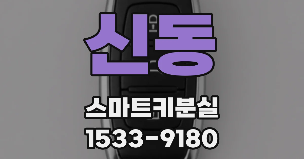 신동 스마트키분실