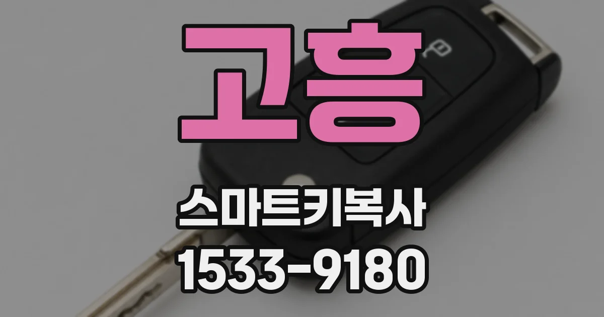 고흥 스마트키복사