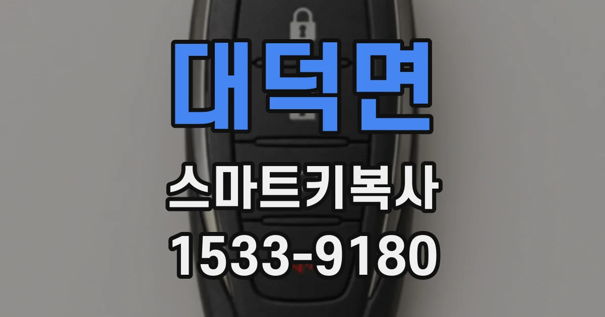 대덕면 스마트키복사