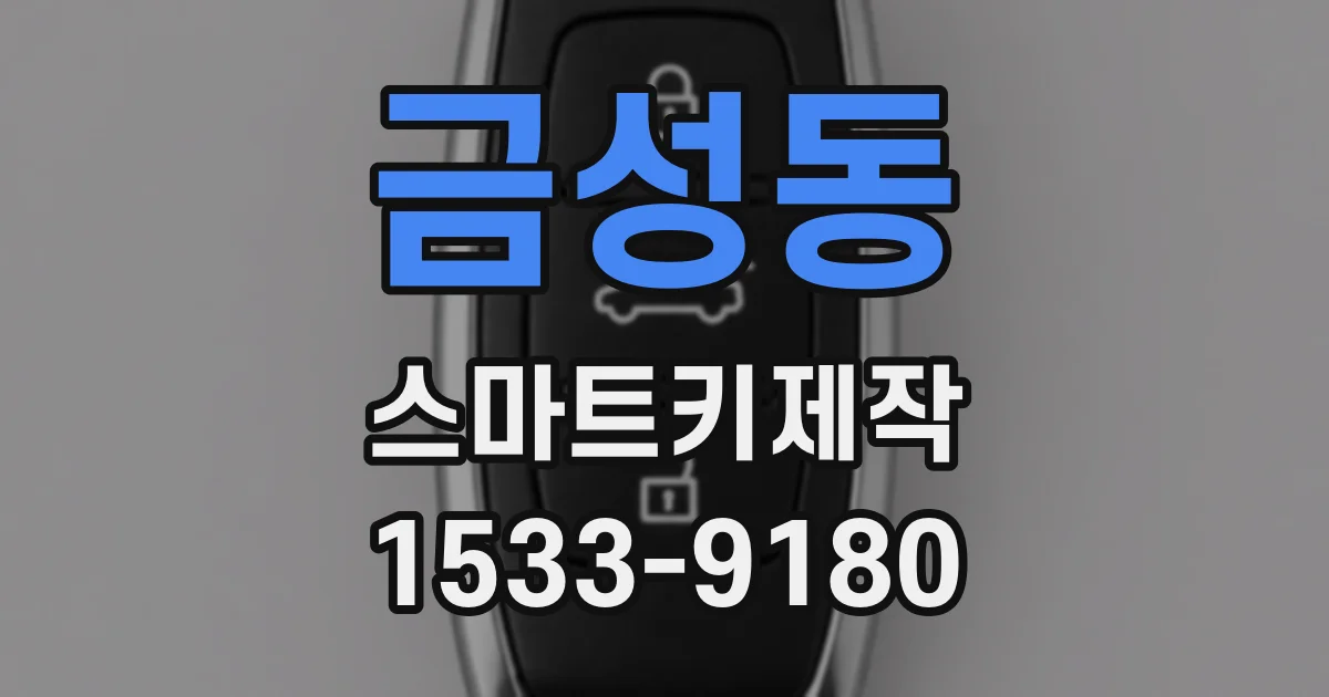 금성동 스마트키제작