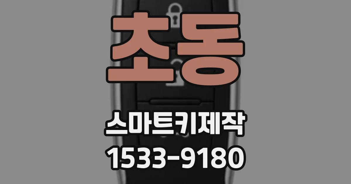 초동 스마트키제작
