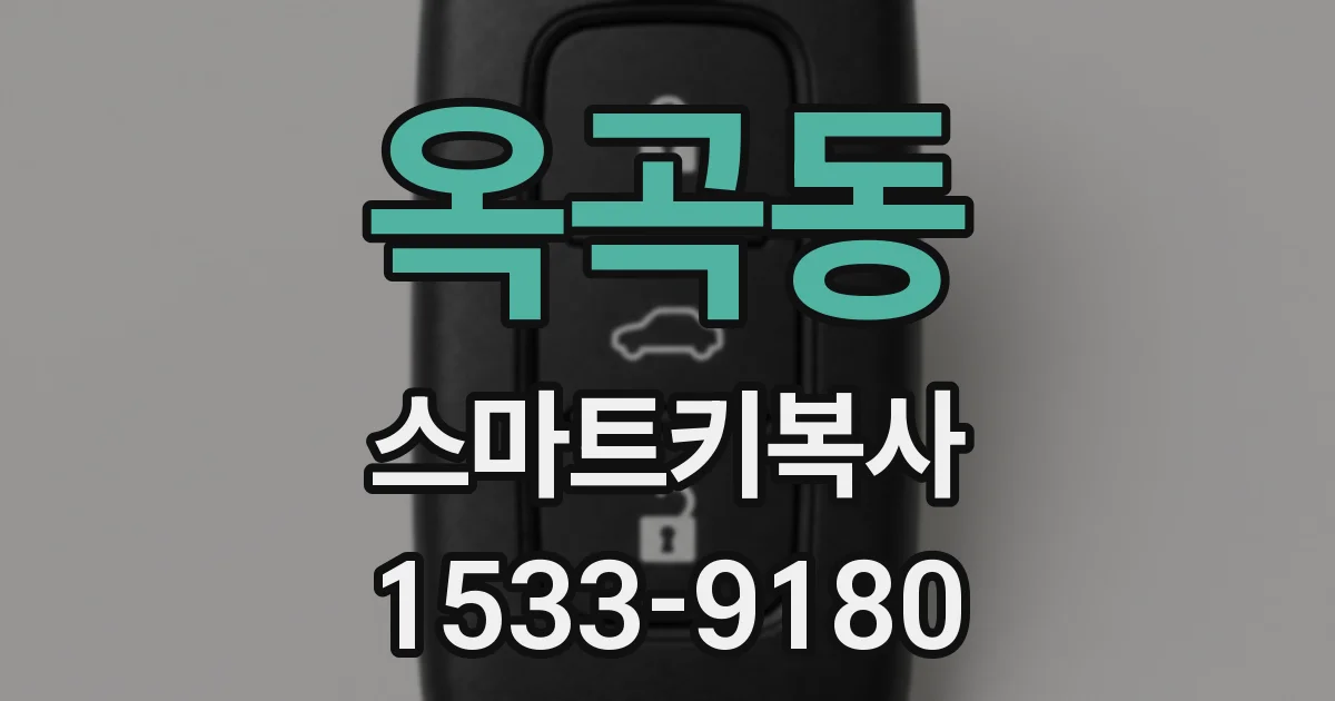 옥곡동 스마트키복사