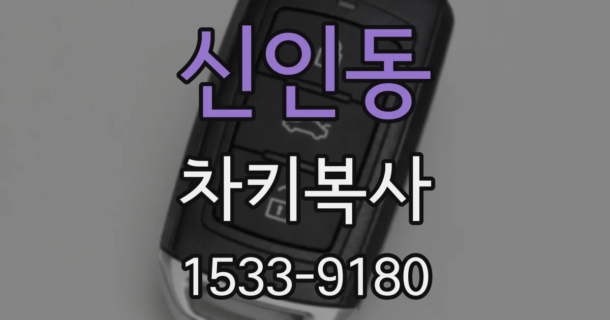 신인동 차키복사