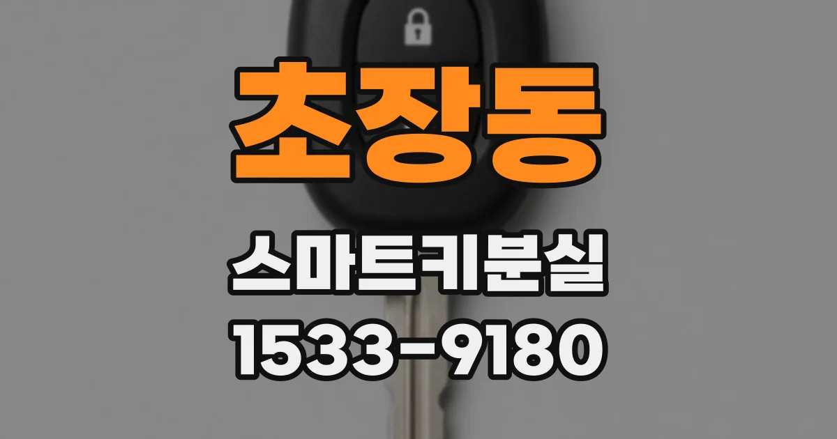 초장동 스마트키분실