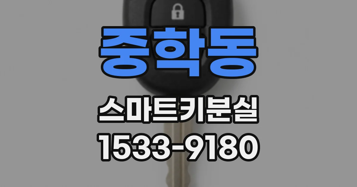 중학동 스마트키분실