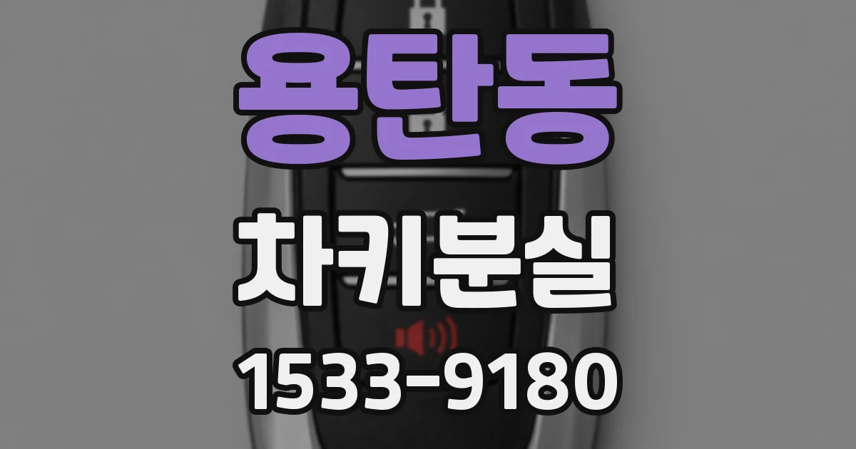 용탄동 차키분실