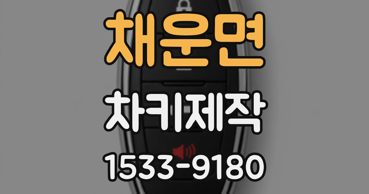 채운면 차키제작