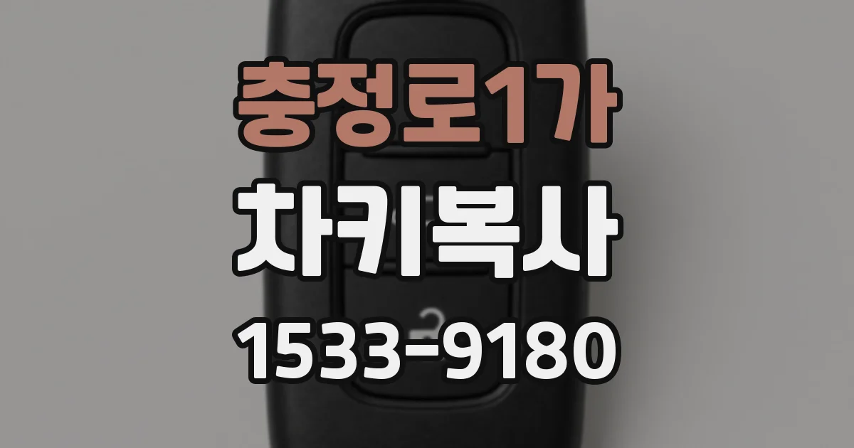충정로1가 차키복사