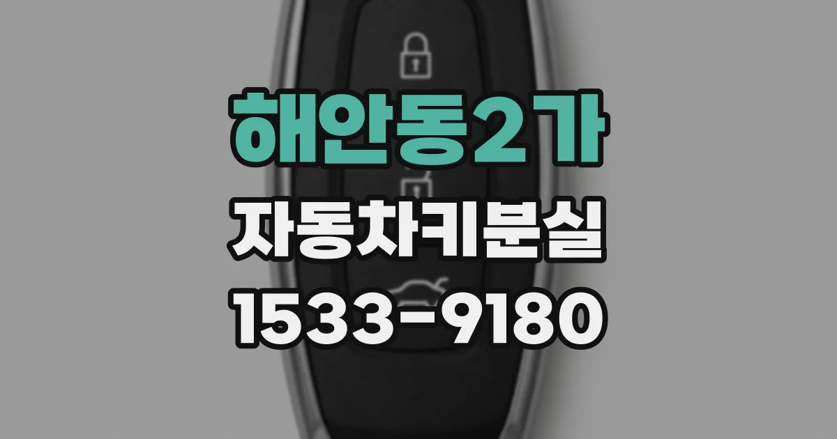 해안동2가 자동차키분실
