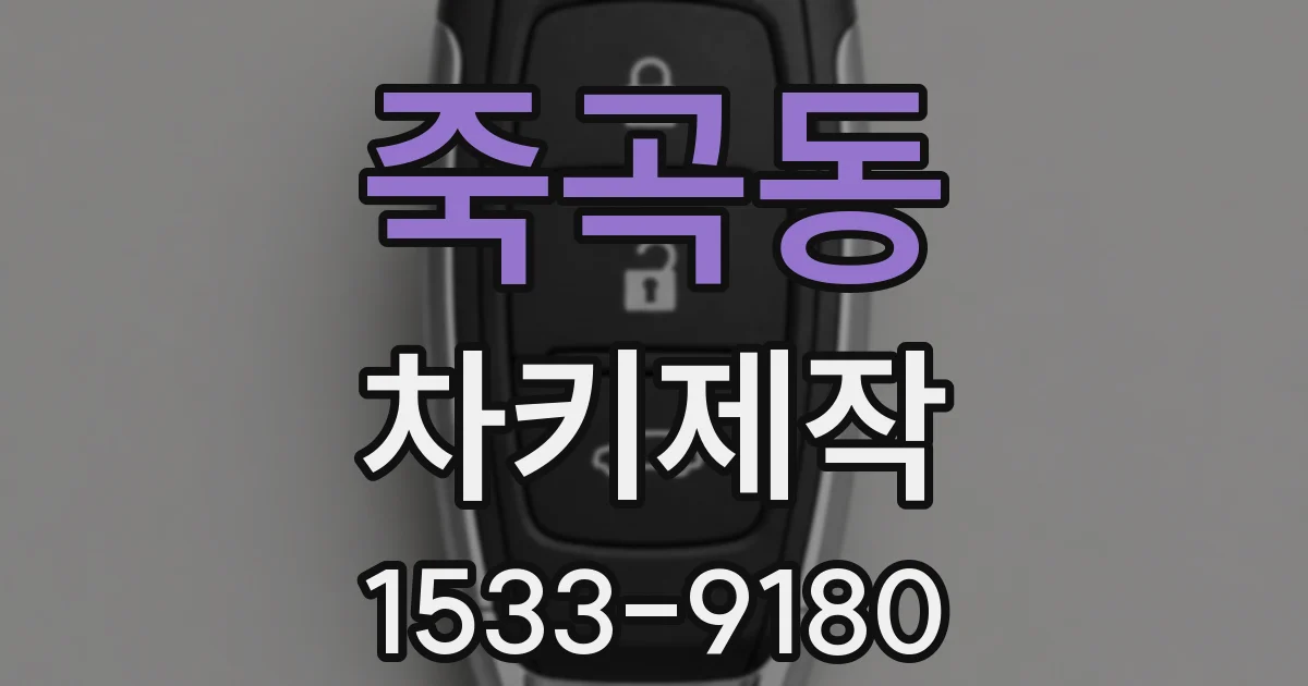 죽곡동 차키제작