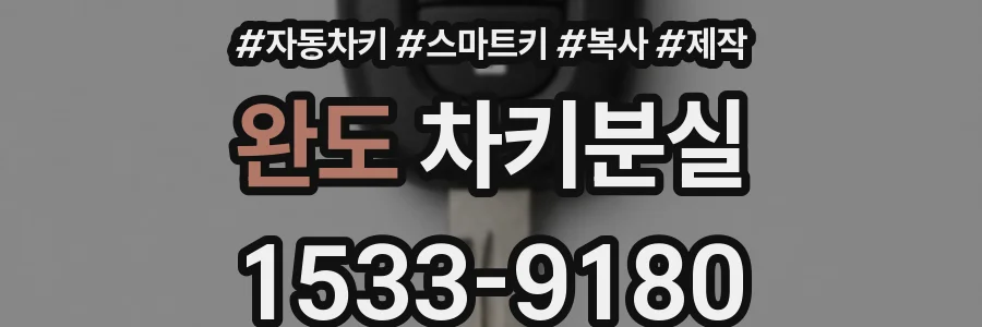 완도 차키분실