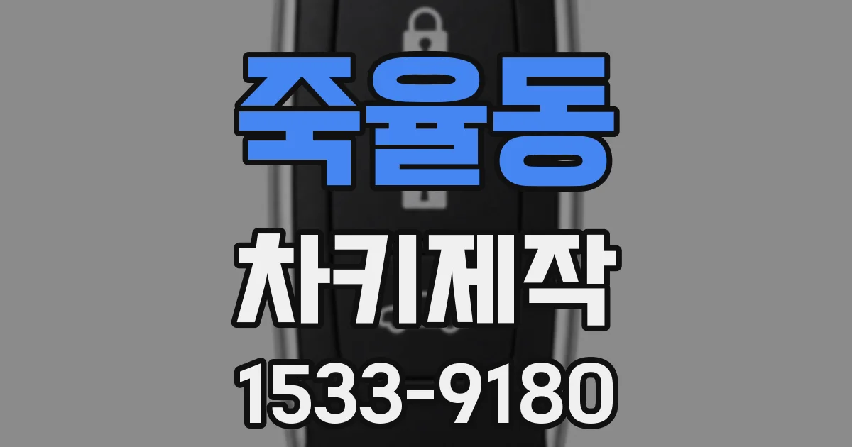 죽율동 차키제작