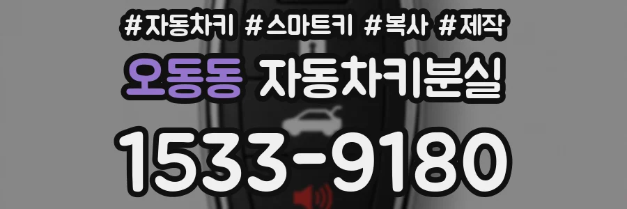 오동동 자동차키분실