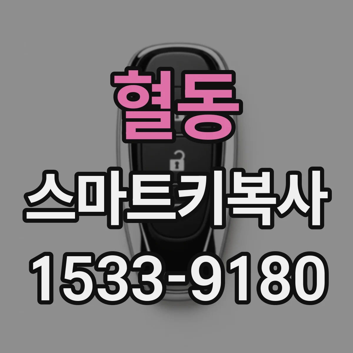 혈동 스마트키복사
