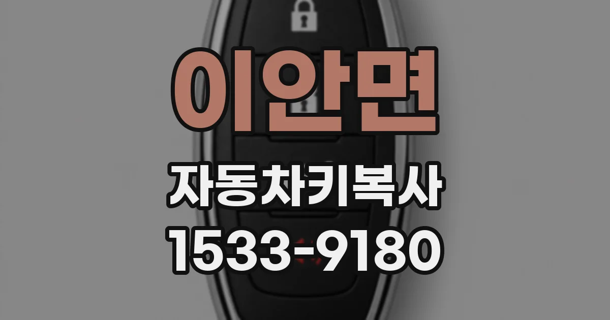 이안면 자동차키복사