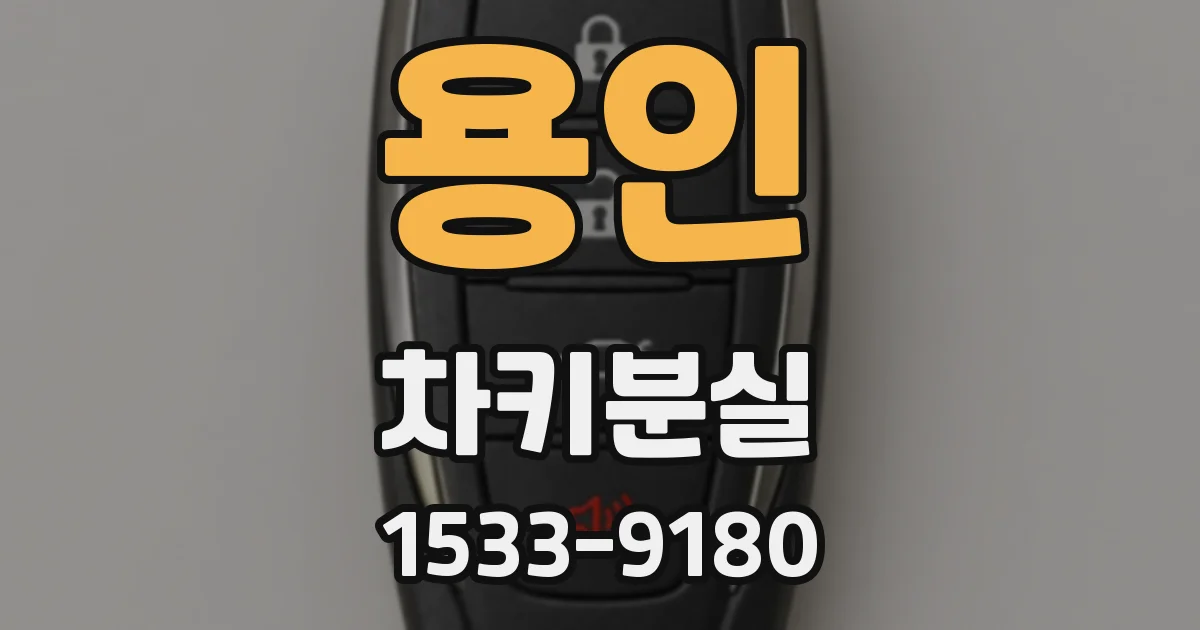 용인 차키분실