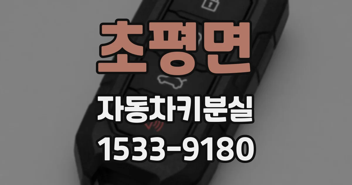 초평면 자동차키분실