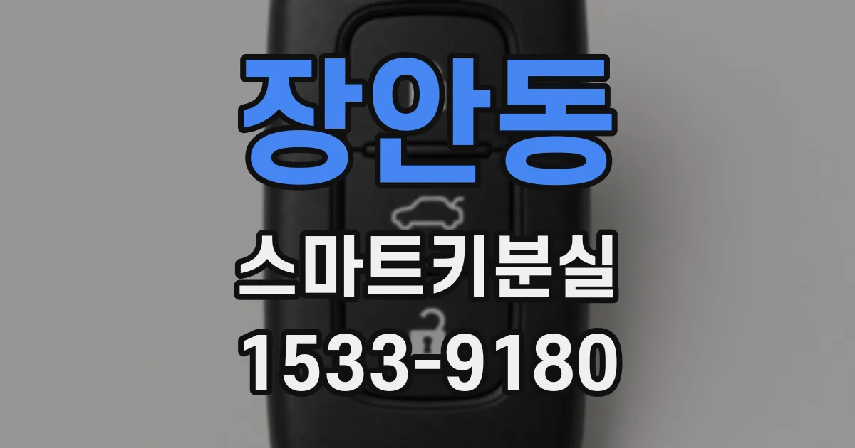 장안동 스마트키분실