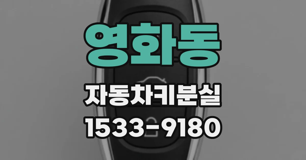 영화동 자동차키분실