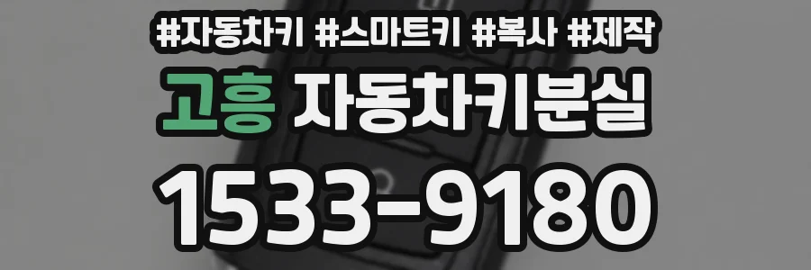 고흥 자동차키분실