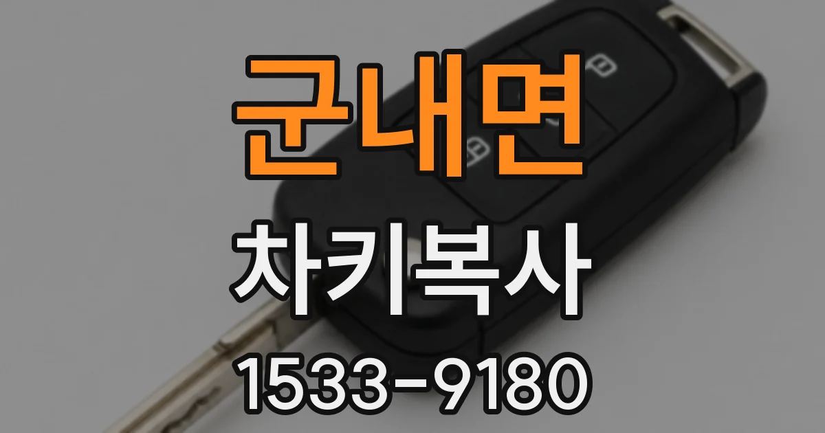 군내면 차키복사