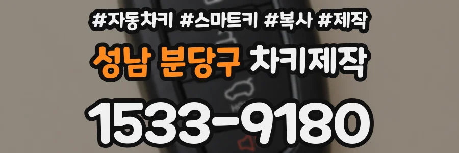 성남 분당구 차키제작