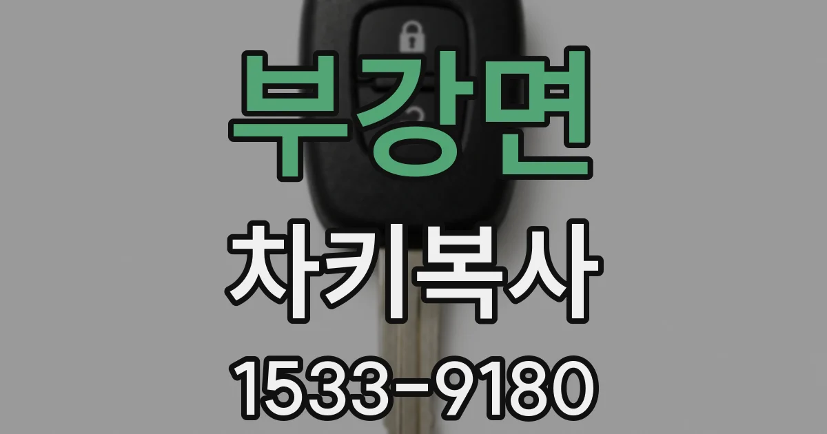 부강면 차키복사