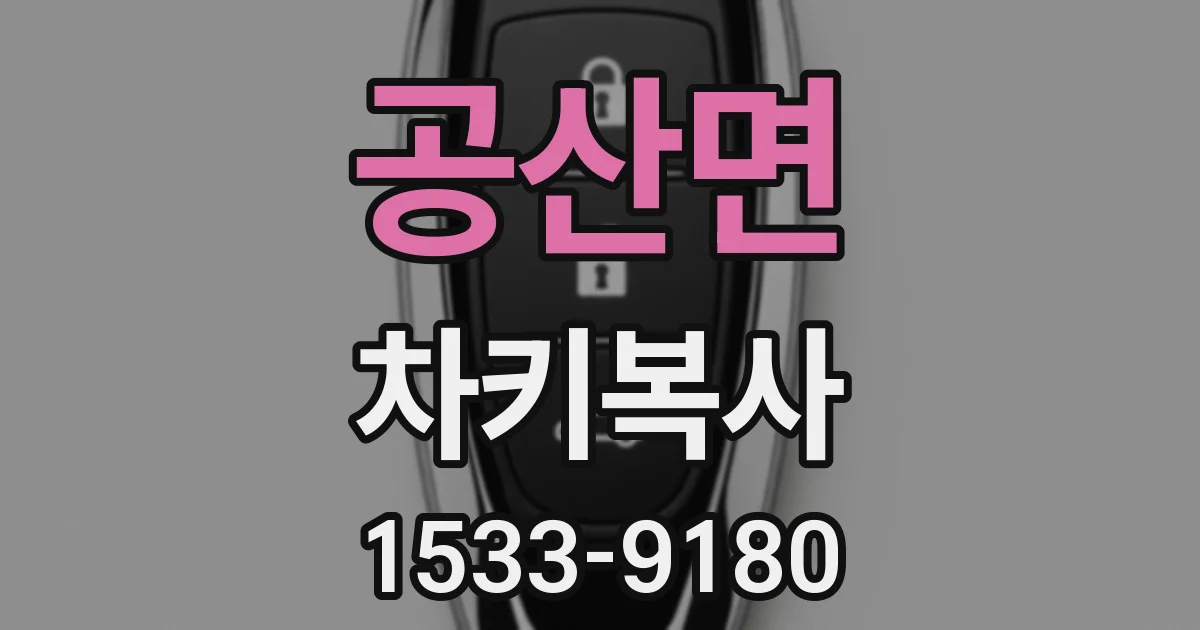 공산면 차키복사