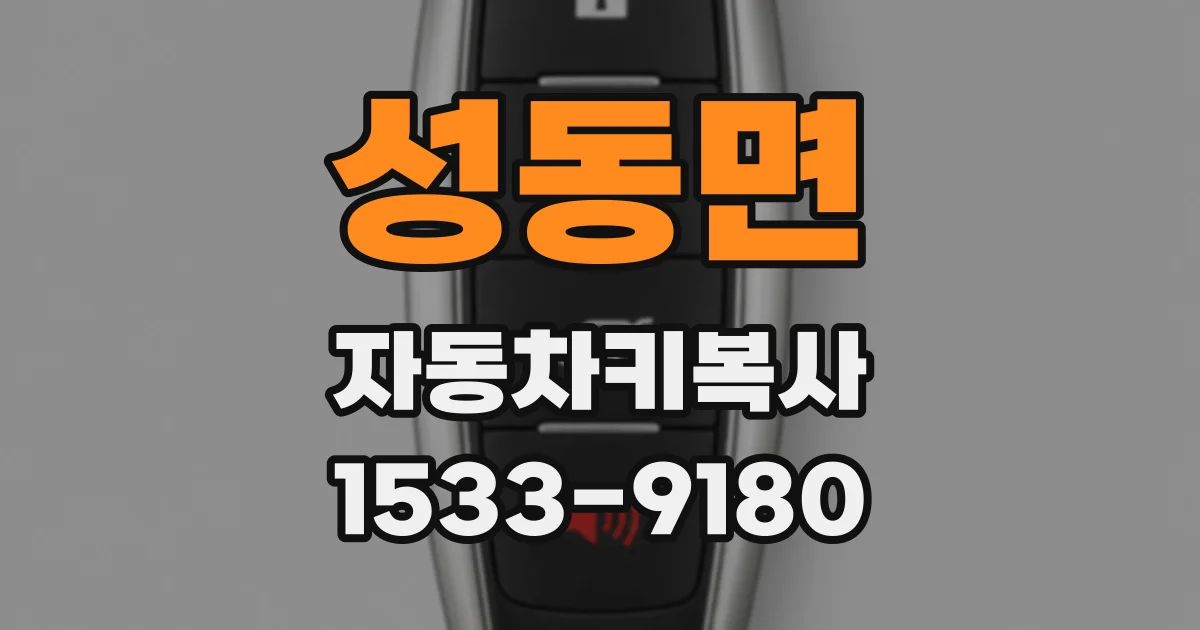 성동면 자동차키복사