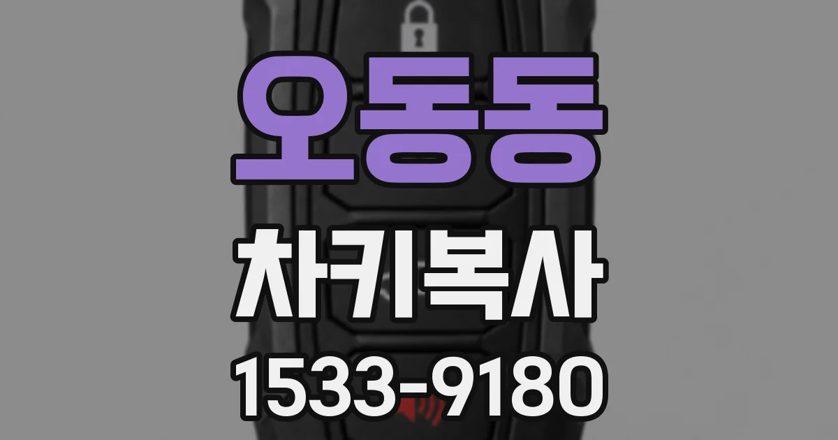 오동동 차키복사