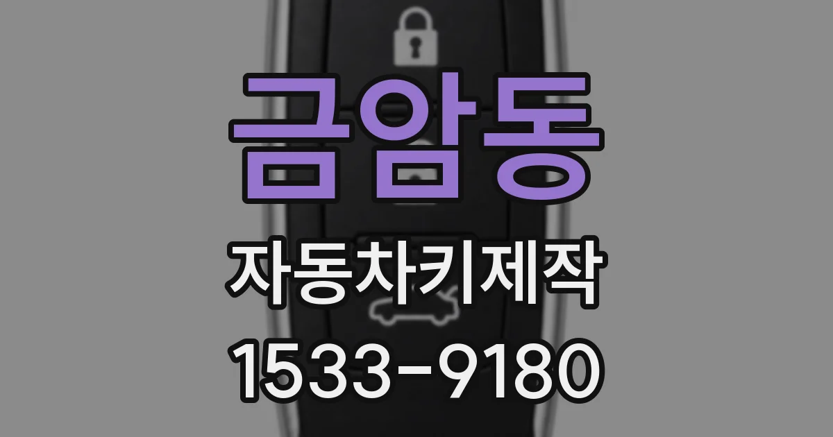 금암동 자동차키제작