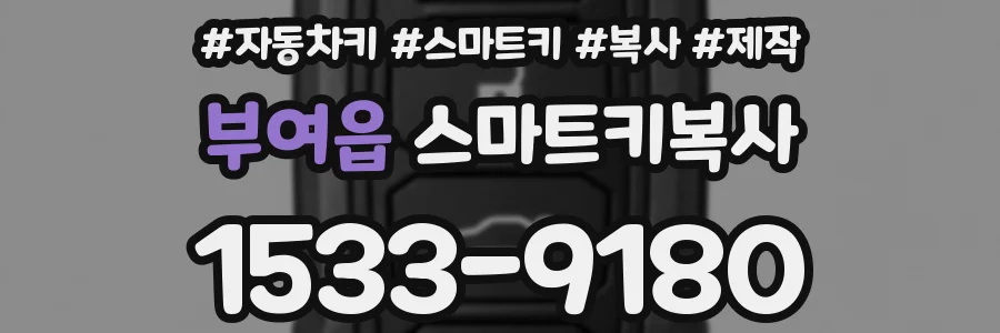 부여읍 스마트키복사